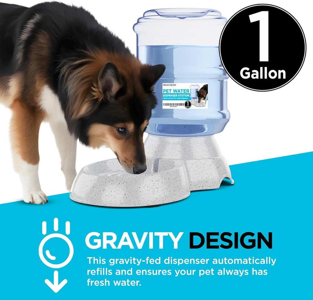 Automatic Pet Waterer Dispenser with Bpa-Free Design 1 Gallon Capacity Solution