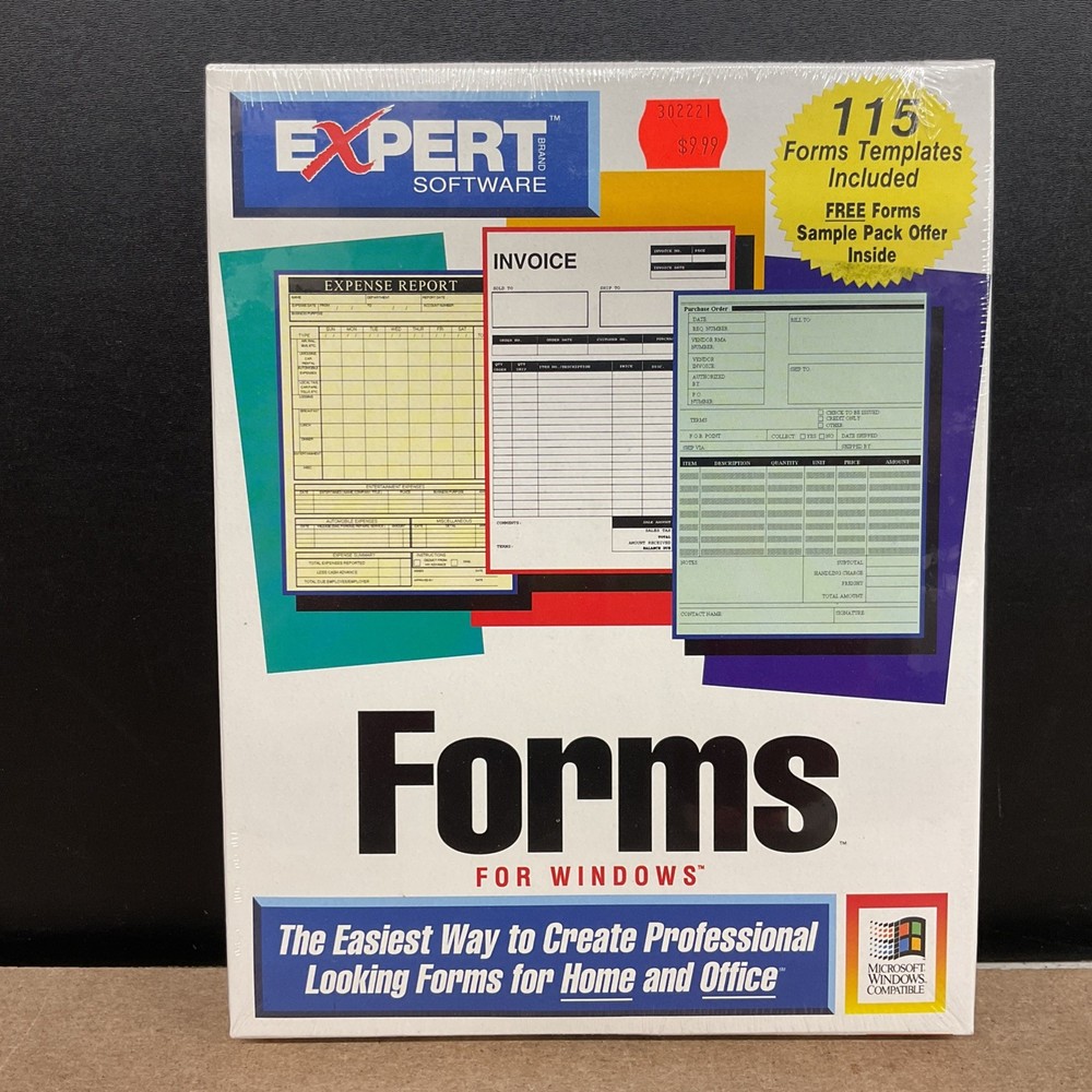 Expert Software Forms For Microsoft Windows 3.1 3.5” Disks Factory Sealed