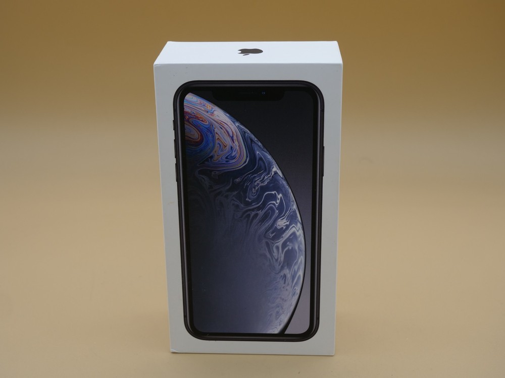 Empty Box ONLY Apple IPHONE XR BLACK 128gb