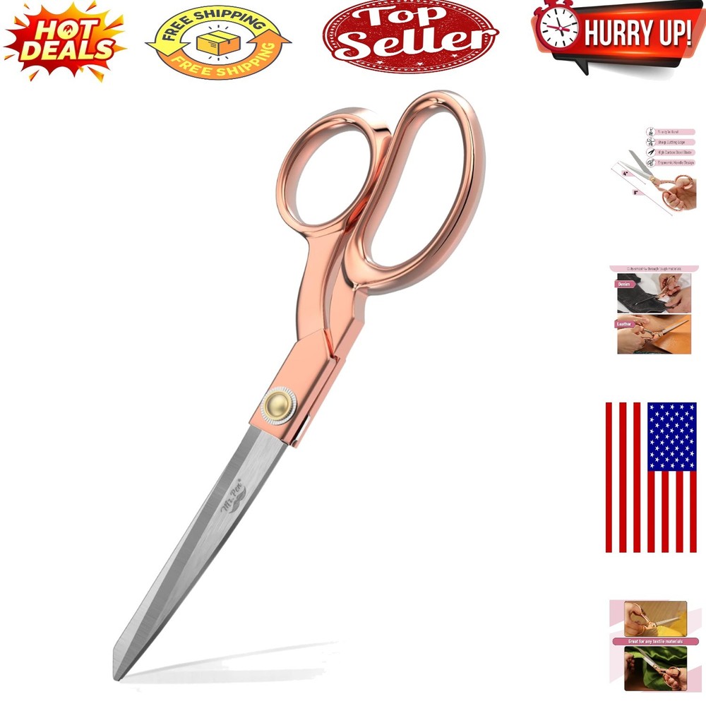 Rose Gold Fabric Scissors for Precision Sewing