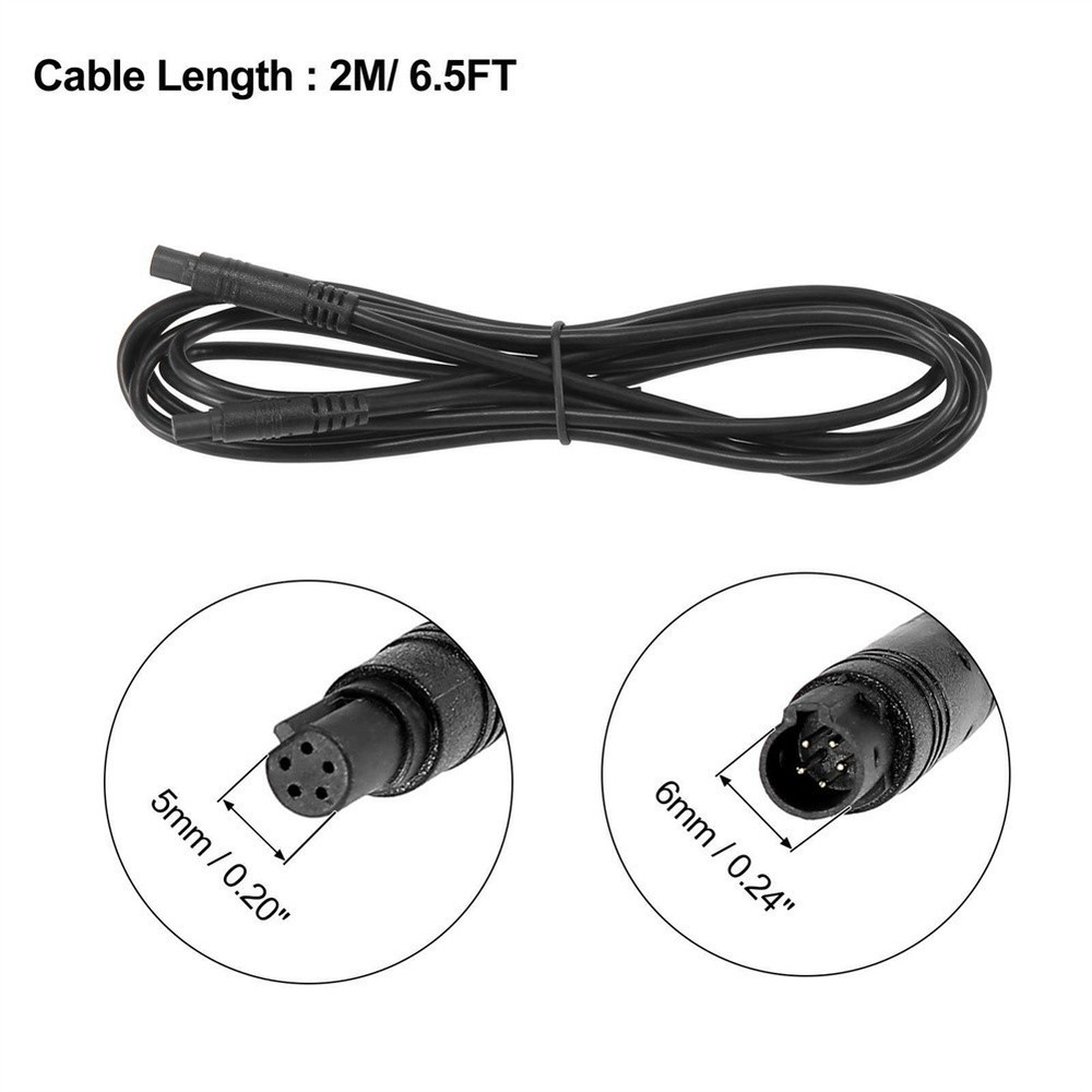 Camera Cable Cable DC 12V Dash Camera Extension Cable For Car 200x0.9cm