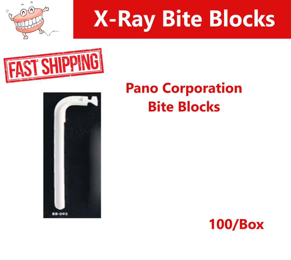 Panoramic X-Ray Machine Bite Blocks Block-4-Bite Pano Corp, #7095, 100/Bx
