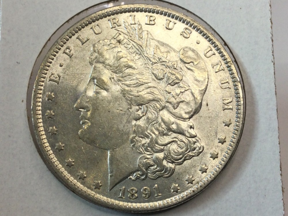 1891 Morgan Dollar in uncirculated
