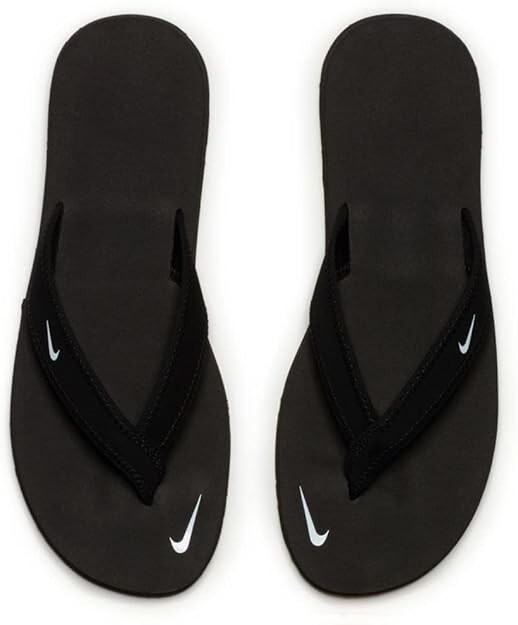 Women's Nike Celso Girl Thong Flip Flop Sandal Black/White 314870 011