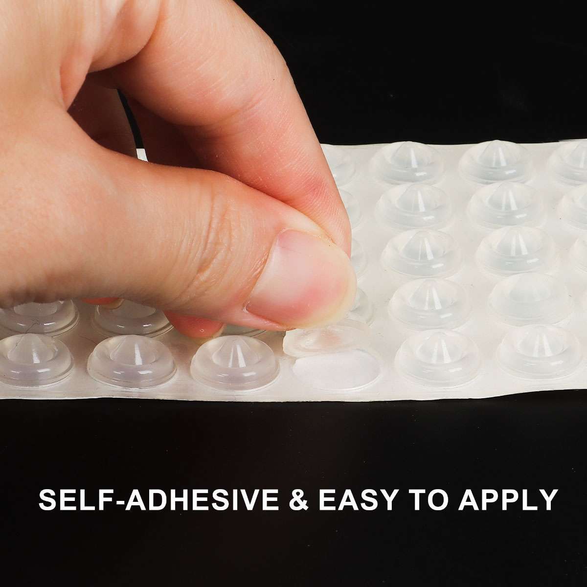 50-300pcs Drawer Rubber Bumpers Pads Clear Cabinet Door Dots Self Adhesive Feet