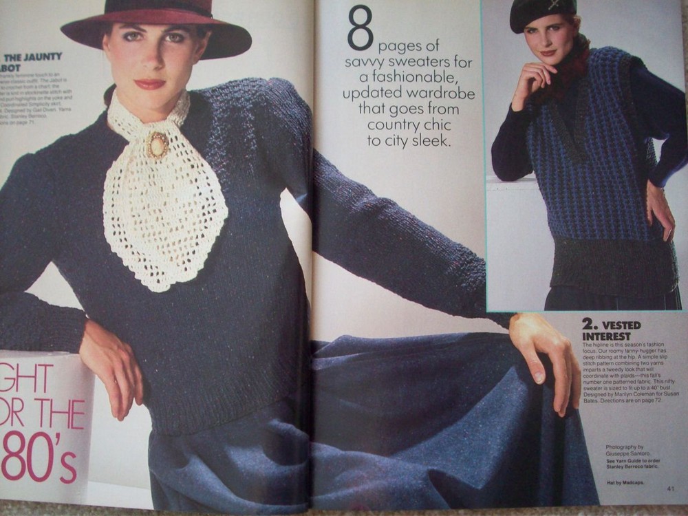 Premier Issue 1985 Knitting with Simplicity patterns sweaters 30 designs