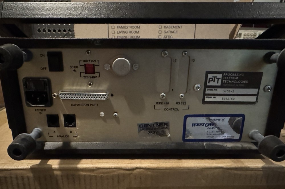 Processing Telecom Technologies / PTT: 5151A Echo Adv. Impairments Simulator