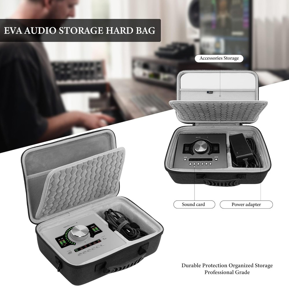 Audio Interface Carrying Case, Compatible with Universal Audio Apollo Twin X ...