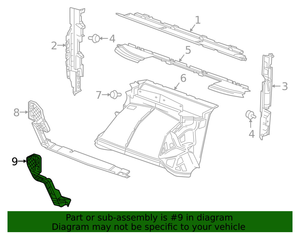 Genuine GM Support Bracket 84153458