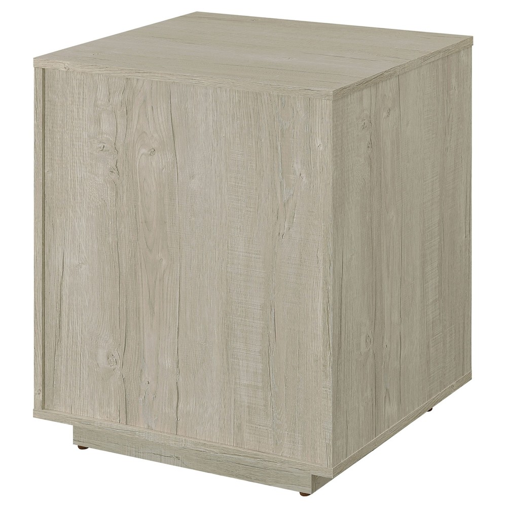 Loomis Whitewashed Grey 3-Drawer Home Office File Cabinet