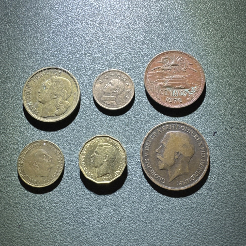 Old Foreign Coins Nice Assorted Lot All In Great Readable Condition