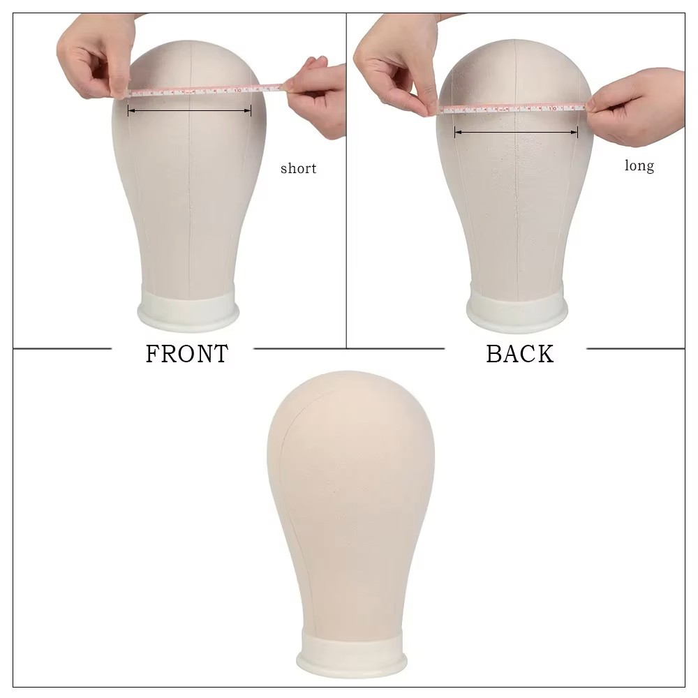 Neverland Cork Canvas Block Wig Head Mannequin for Wigs 22" Wig Head Stand