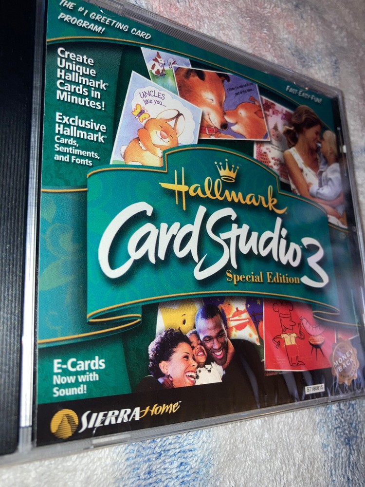 Hallmark Card Studio 3 Special Edition PC CD Design Greetings Windows NOS New