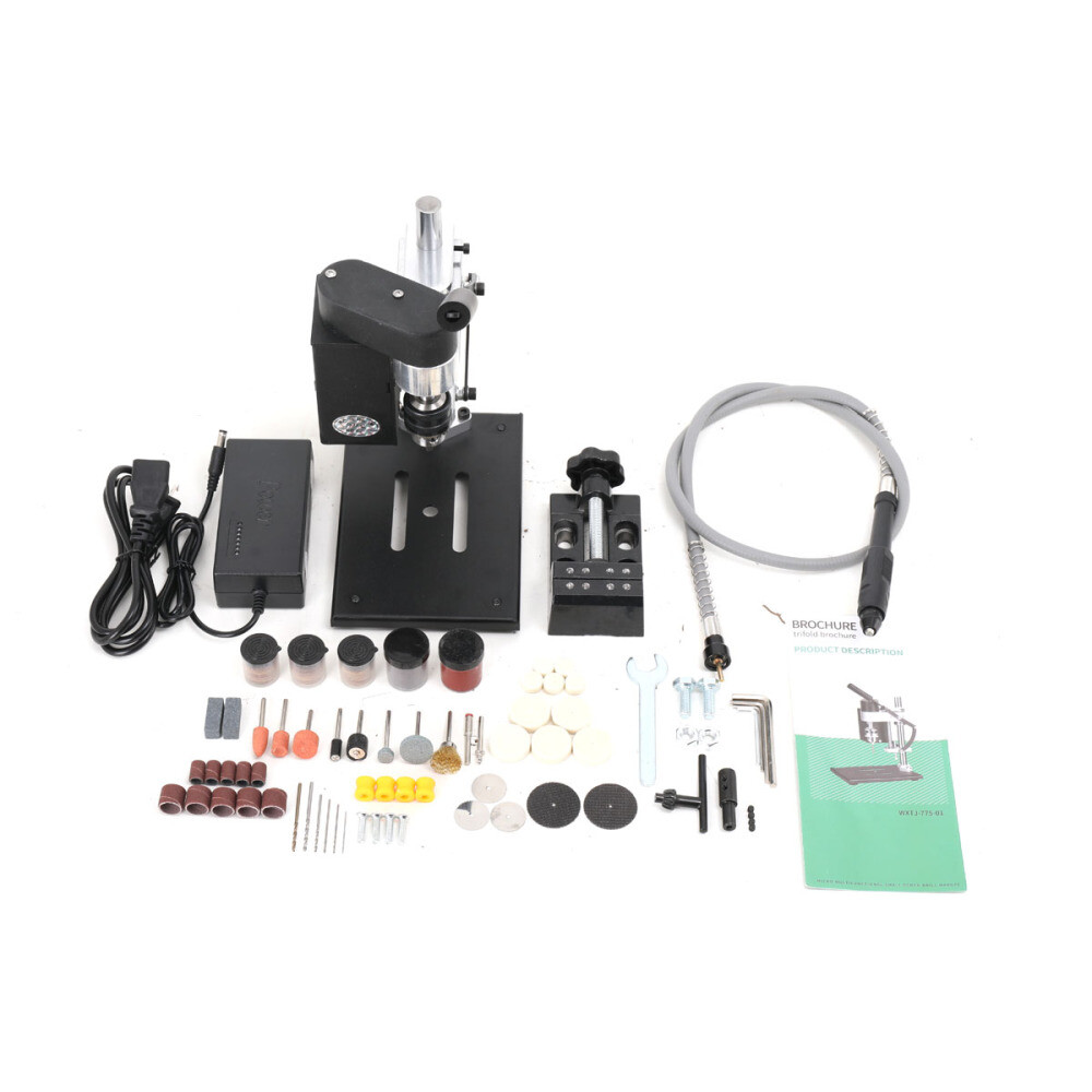 Mini Bench Drill Press Adjustable 7-Speed Small Benchtop Drilling Machine
