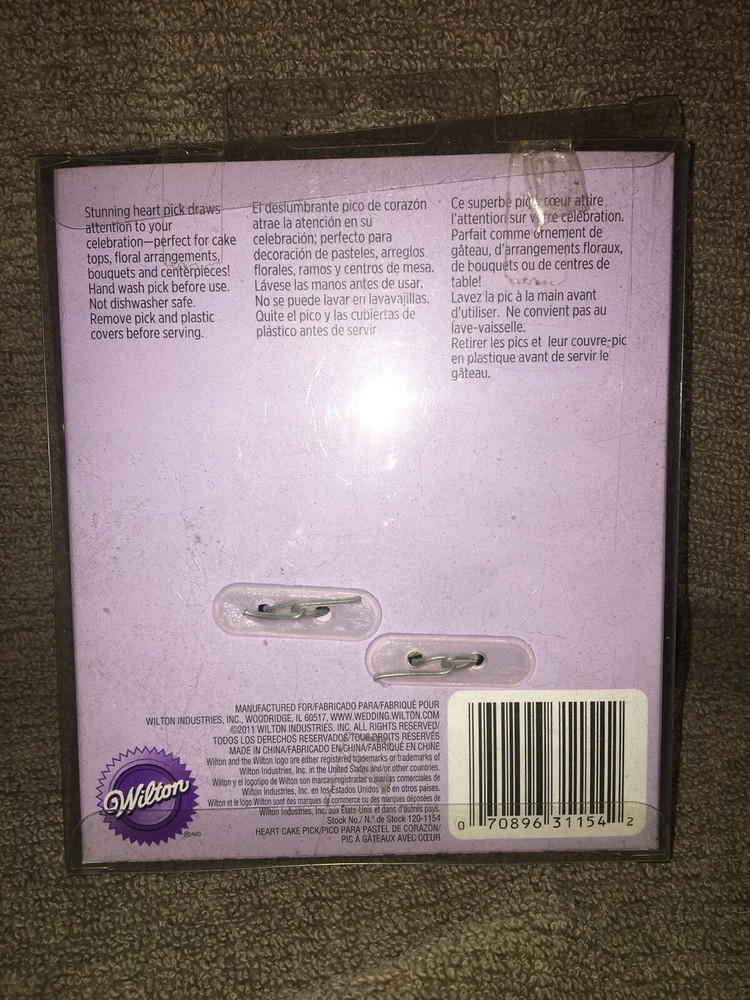 Wilton 5" Sweetheart Cake Pick (D)