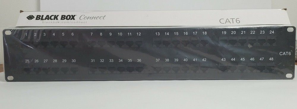 BLACK BOX CONNECT CAT6 PATCH PANEL48 PORT JPM648A New.