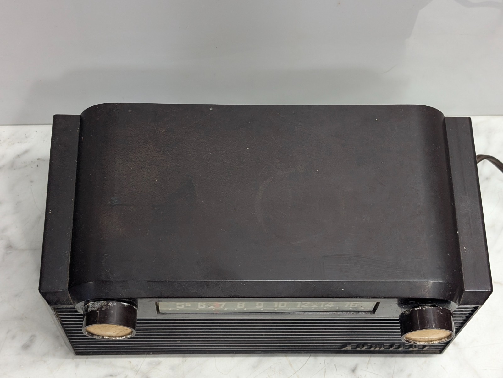 Vintage 1950's Admital MCM AM Radio Table Top 5G32N Model #