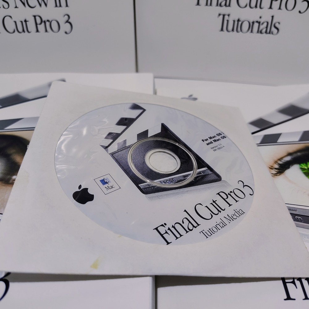 Final Cut Pro 3 for Mac/Apple User Manuals Original Final Cut Disc