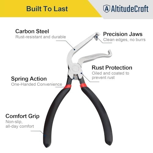 60° Angled Electrical Disconnect Pliers - Auto Connector Release Tool for Fuel L