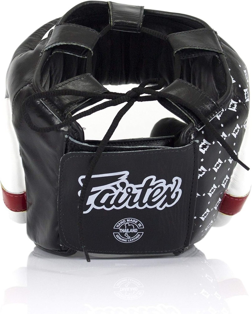 Fairtex Muay Thai & Boxing Headgear | Protective Sparring Head Guard Multi-Layer