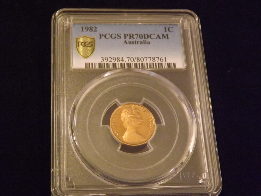 1982   1 C      Australia        PCGS  PR 70