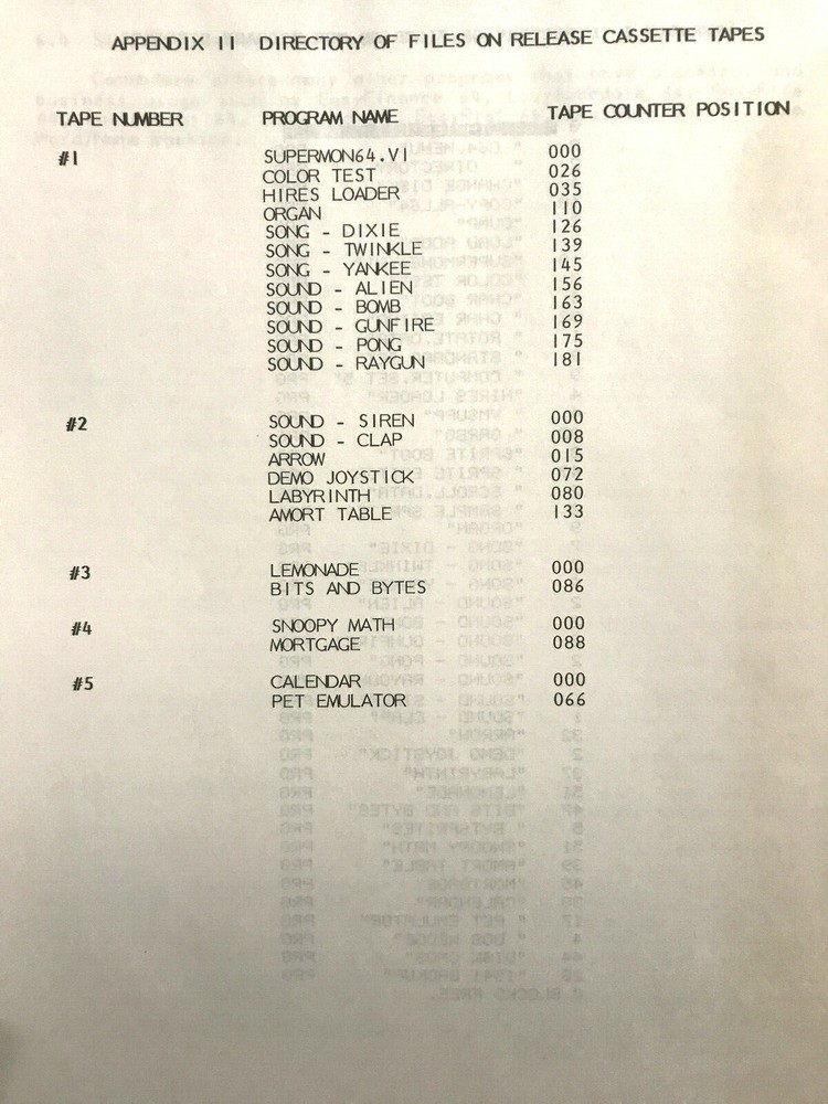 NIB Cassette Bonus Pack Commodore 64 Commodore Business Machines published 1983