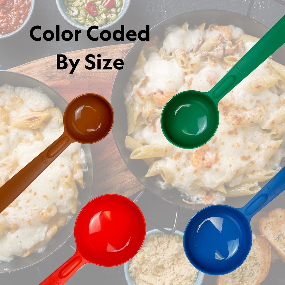 4 oz. Solid Round Circle Server Portion Utensil Copolymer Plastic Heat Resist...