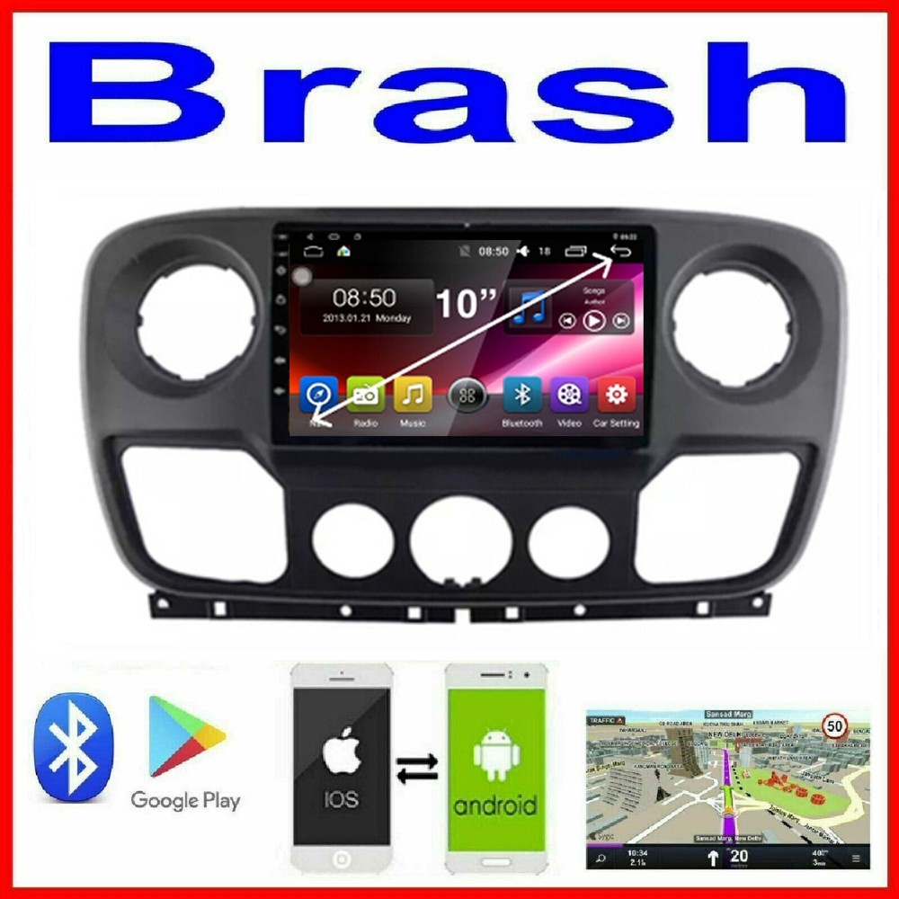 RENAULT MASTER 2018-2019 GPS APPLE CARPLAY ANDROID AUTO ODB DAB+ TPMS DVR CAMERA