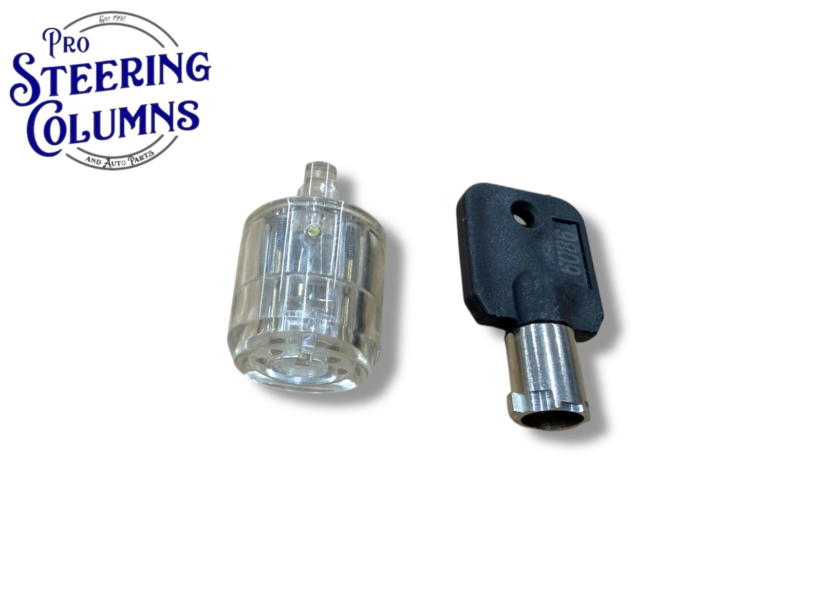 7 - Pin Tubular Practice Lock Transparent