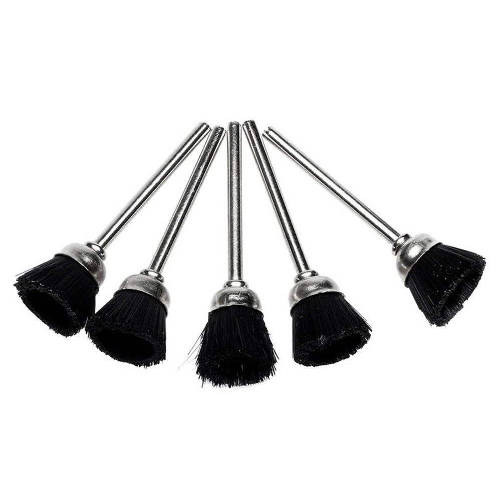 Efficient Polishing Tool 5Pcs 3mm Nylon Wheel Brushes for Various Surfaces
