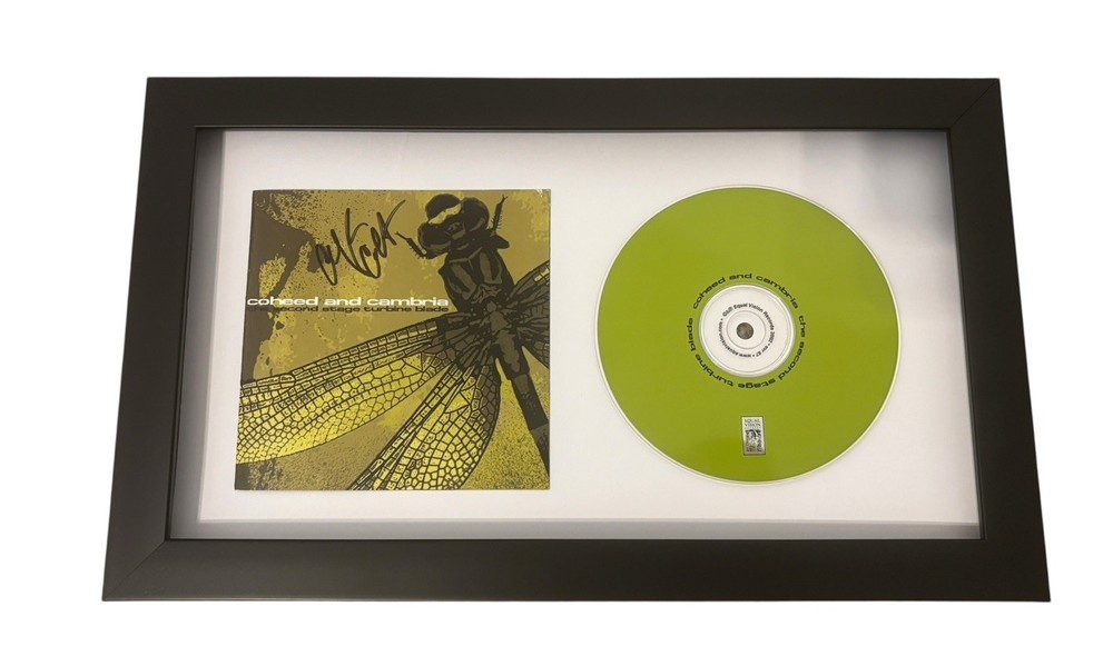 CLAUDIO SANCHEZ COHEED & CAMBRIA SIGNED AUTOGRAPH SECOND STAGE FRAMED CD JSA COA