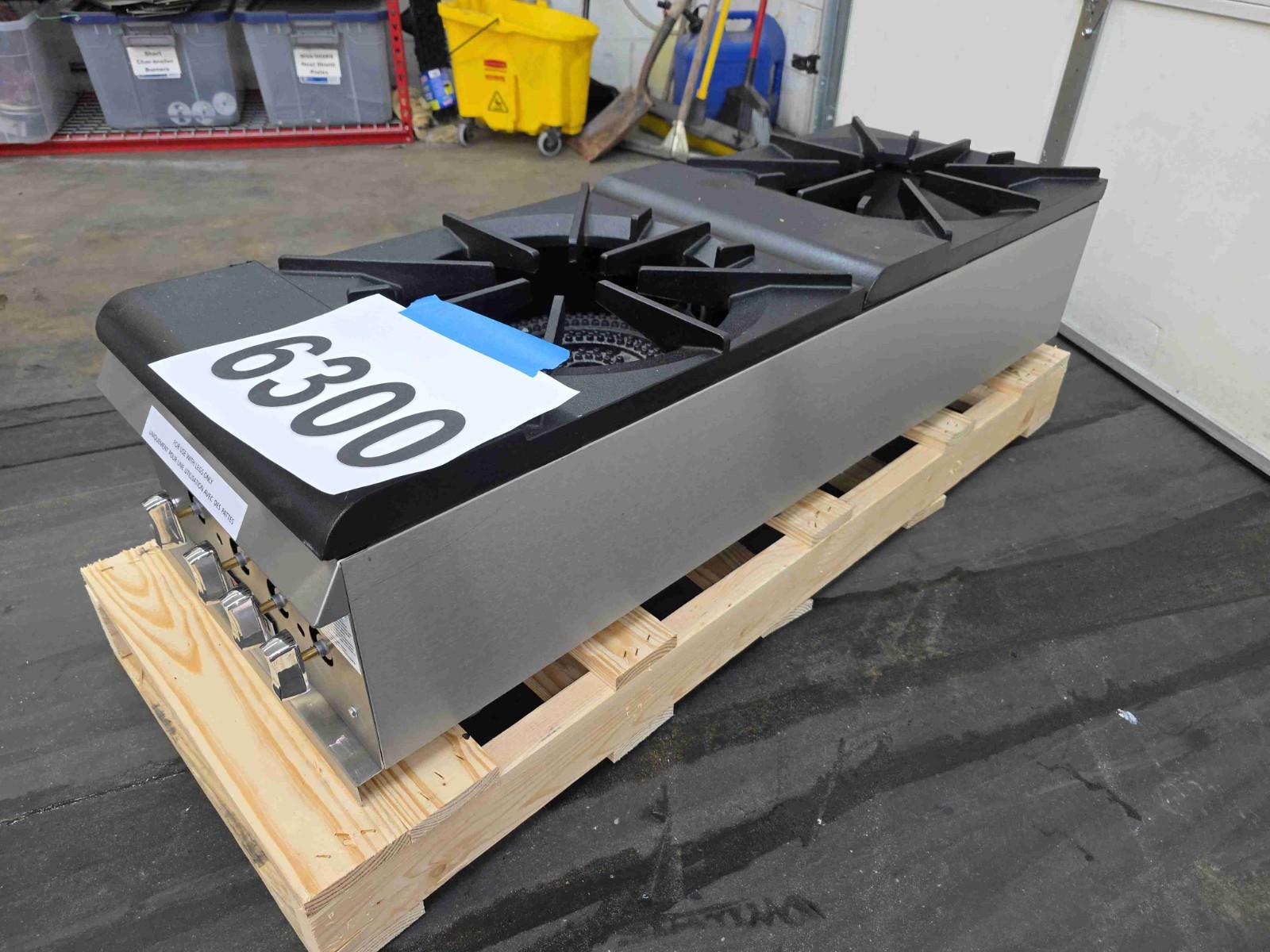 6300 S/D Vulcan Double Gas Stock Pot 2 Burners with Floor Legs, Model: VSP200F-1