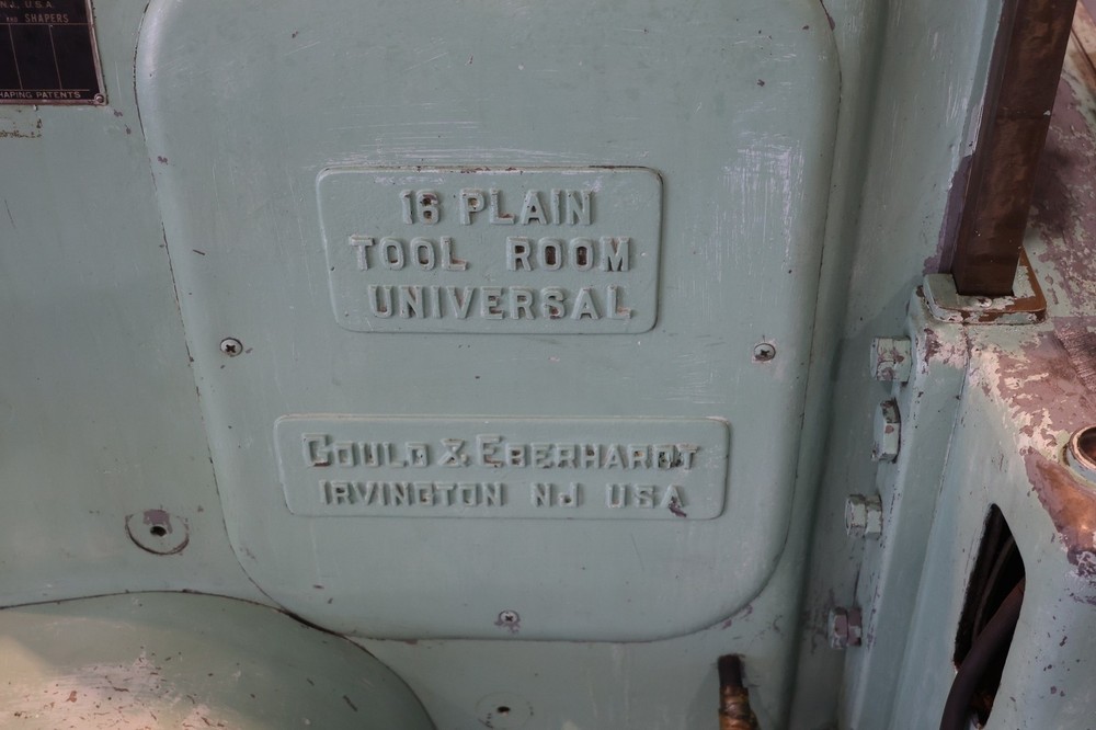 GOULD & EBERHARDT 16 PLAIN TOOL ROOM UNIVERSAL SHAPER