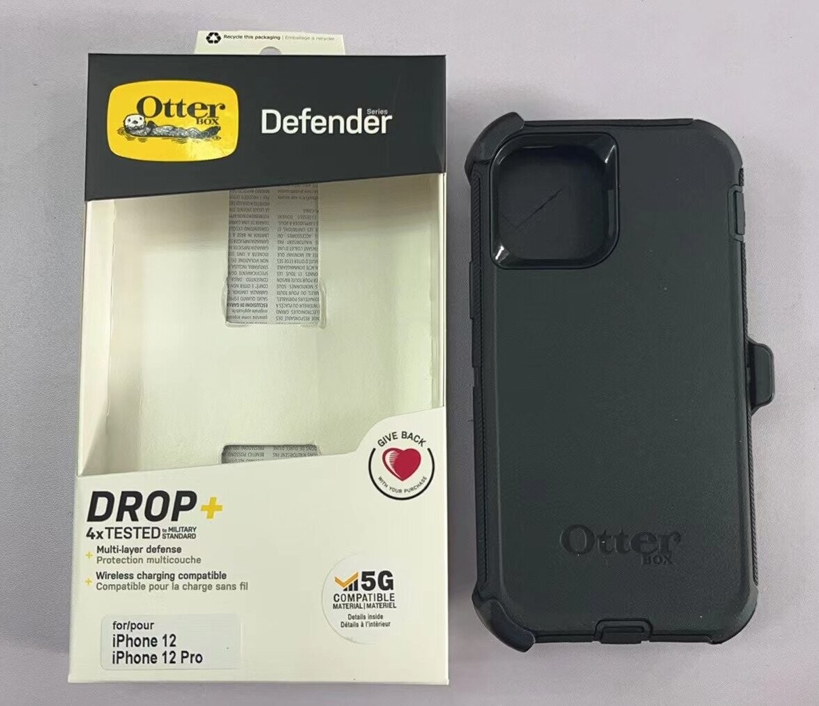 OtterBox Defender Series Case Holster for iPhone 12 & iPhone 12 Pro 6.1"---Black