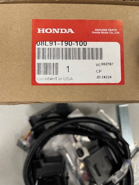 08L91-T90-100 GENUINE HONDA TRAILER HITCH HARNESS 2023 2024 2025 HONDA PILOT