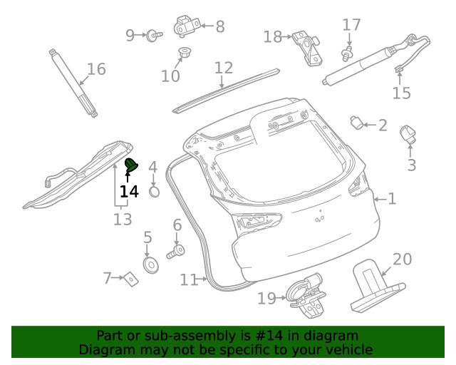 Genuine GM Pinch Sensor Retainer 11547411