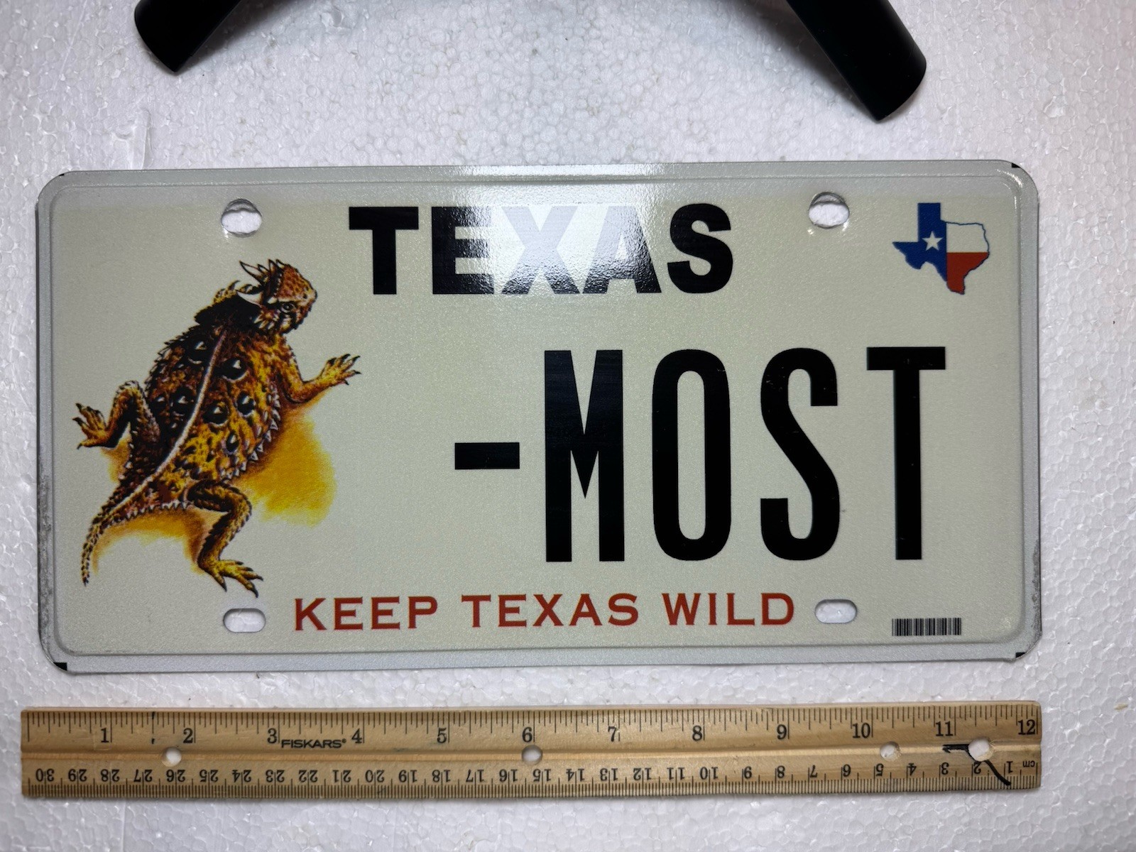 Souvenir Texas Full Size Sample License Plate - Most- Keep Texas Wild
