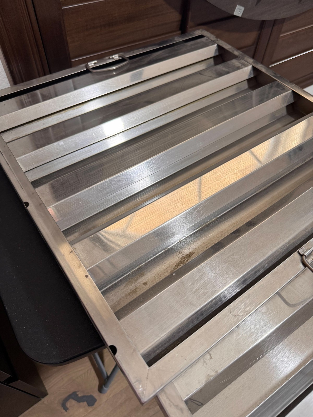 Set of 2 Commercial Hood Baffle Filters Stainless Steel 19.5x19.5x1.5 Unbranded