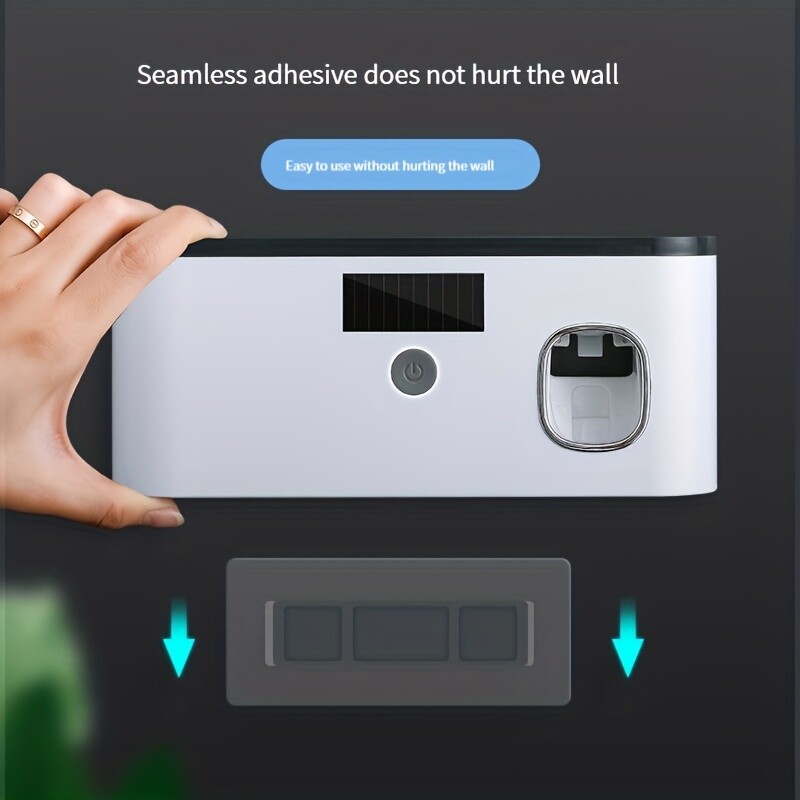 UV Light Sterilizer Toothbrush Holder Cleaner Toothpaste Dispenser 5 Toothbrush