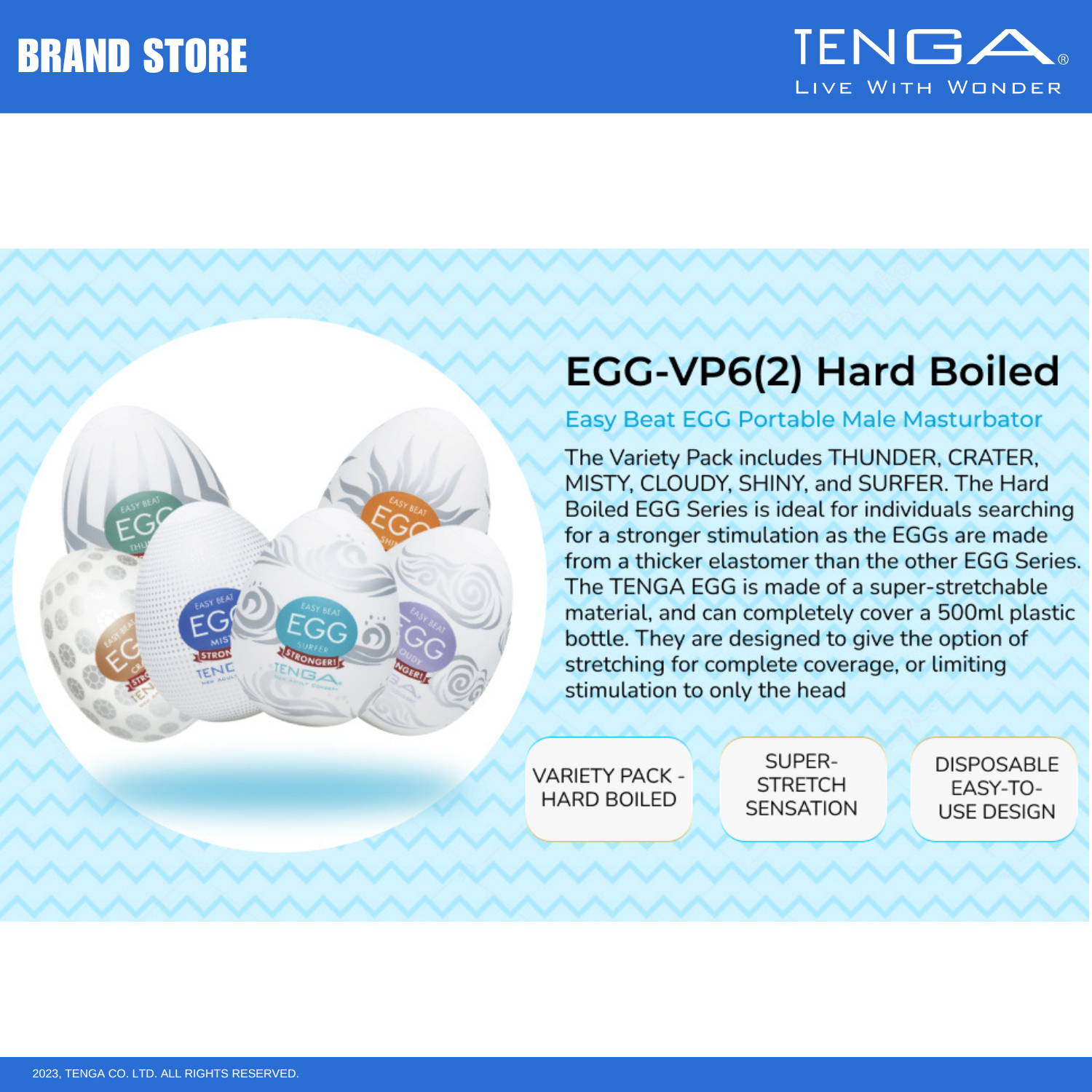 TENGA EGG Variety Disposable Male Masturbator/Stroker 6pc Set NIB NWT