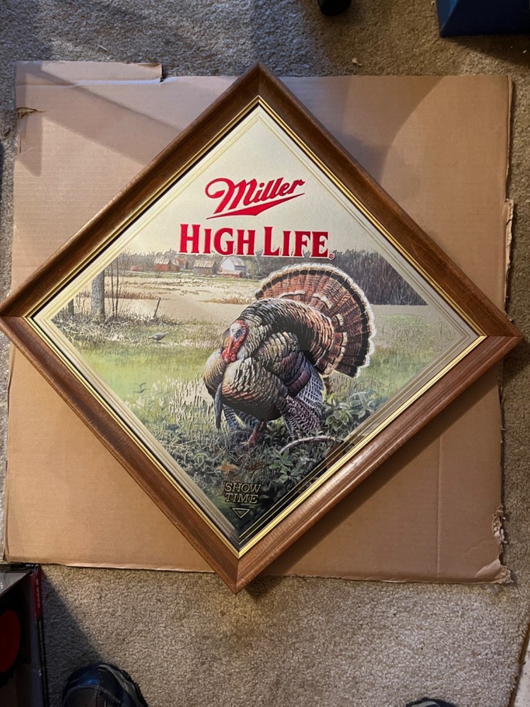 miller high life mirror turkey nib