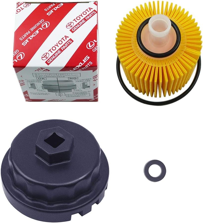 Genuine Oil Filter with Wrench for Toyota, Lexus, RAV4, Camry, Tundra, Highlande