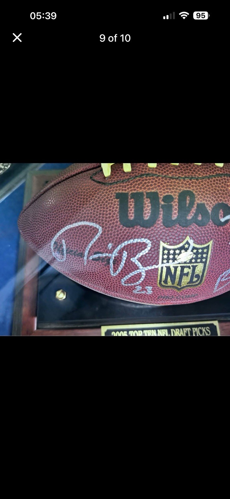 2005 Top 10 NFL Draft Picks Autographed Football