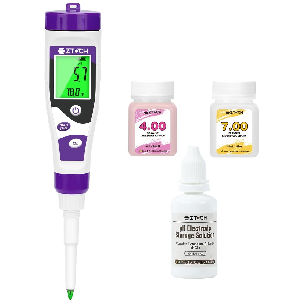 EZTOCH Food pH Meter, Digital Meter for Fermentation Canning...