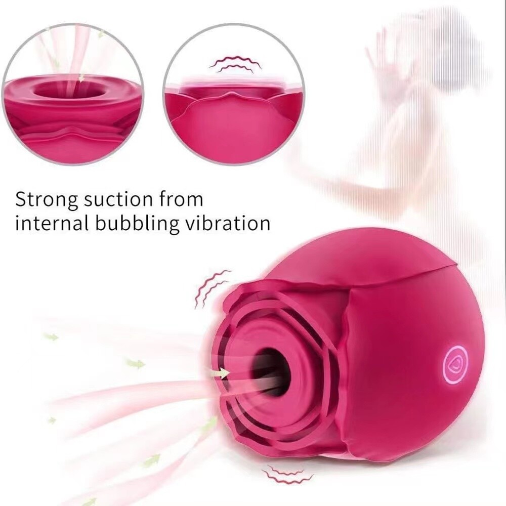 10-speed Rose Vibrator G-spot Dildo Clitoral Sucking For Women Sex Toys