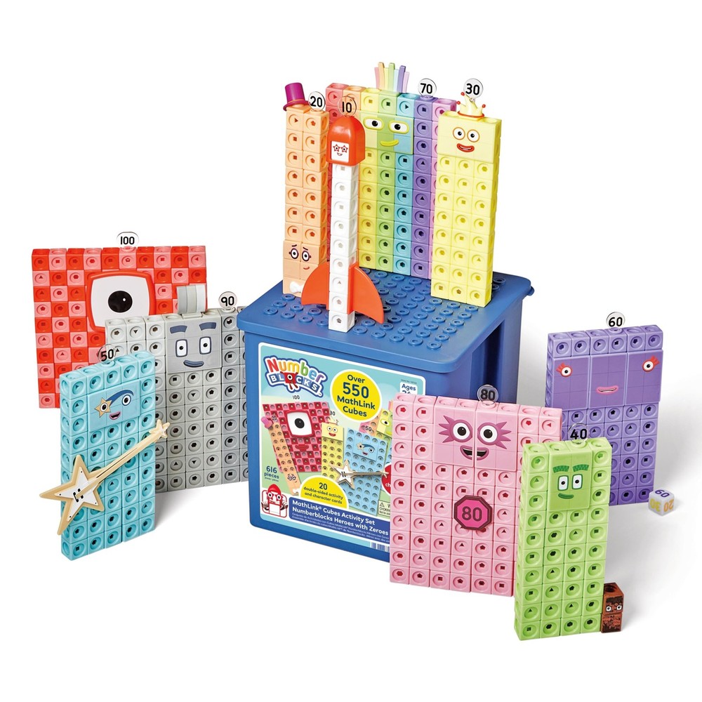 Numberblocks Mathlink Cubes Set Kids Educational Toys Preschool Learning