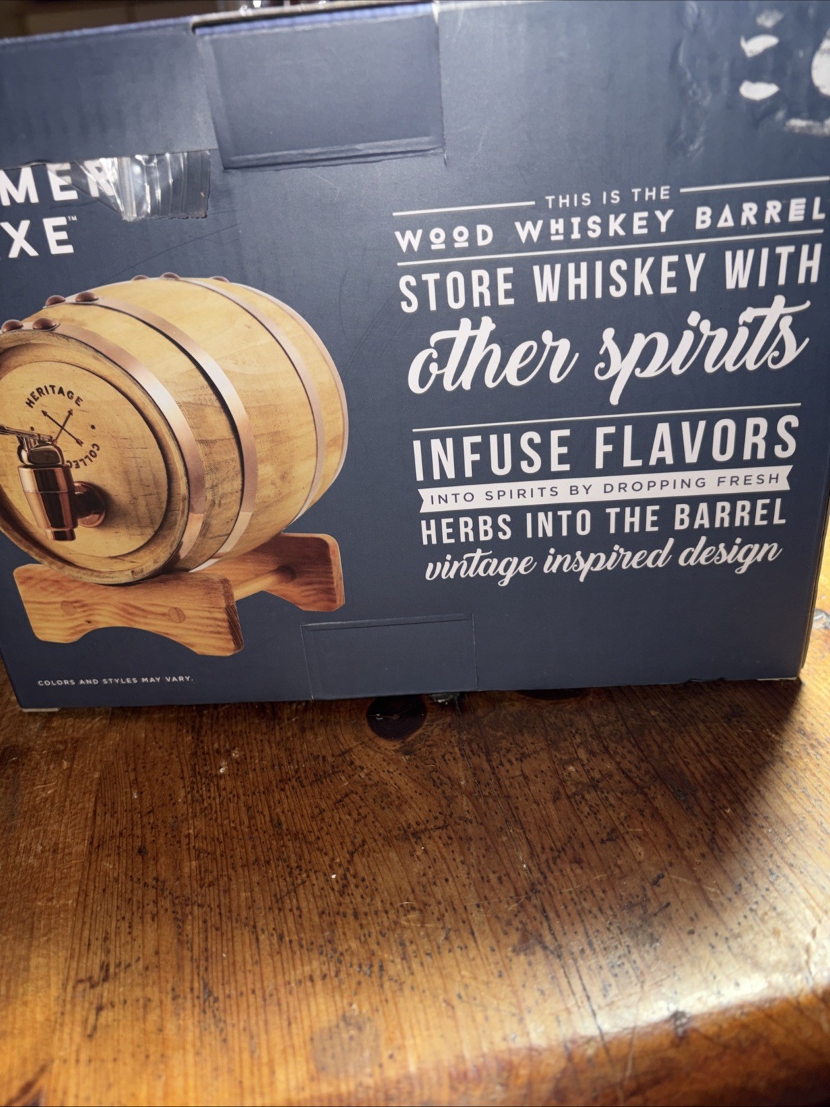 Hammer Act, Wood Whiskey Barrel Hold 27 Fluid Ounces New Inbox ￼