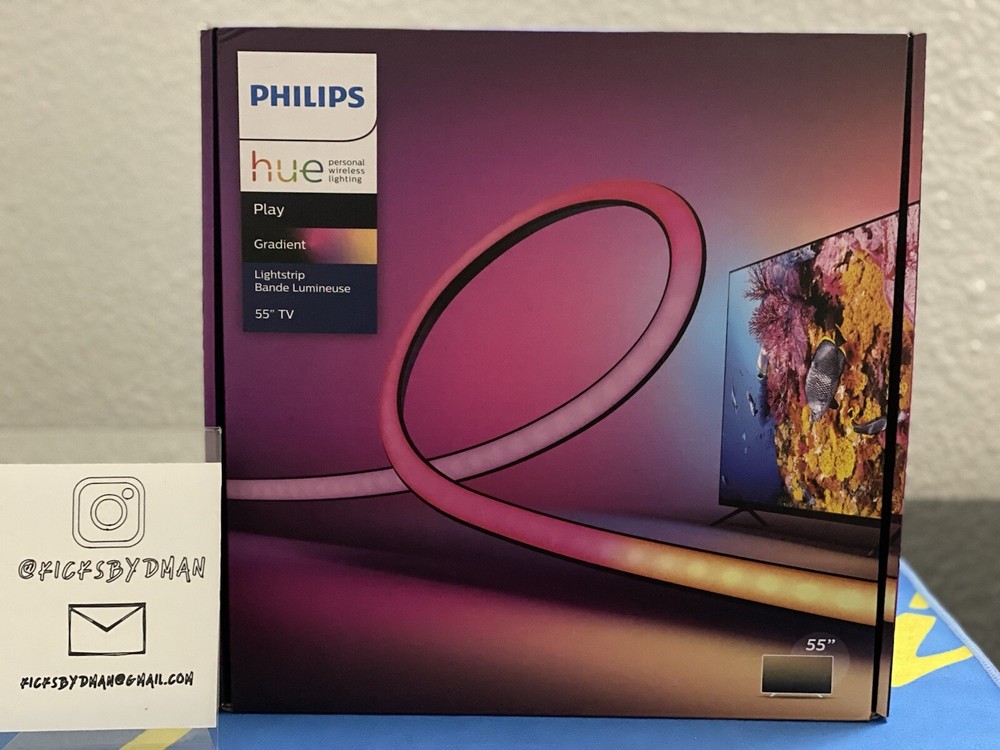 Philips Hue Play Gradient LED Backlight Lightstrip for 55" TV- SHIPS NOW 🚚💨
