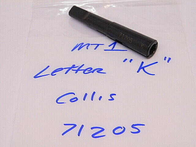NEW SURPLUS COLLIS #1MT SPLIT SLEEVE DRILL DRIVER (LETTER "K")(.2810) (71205)