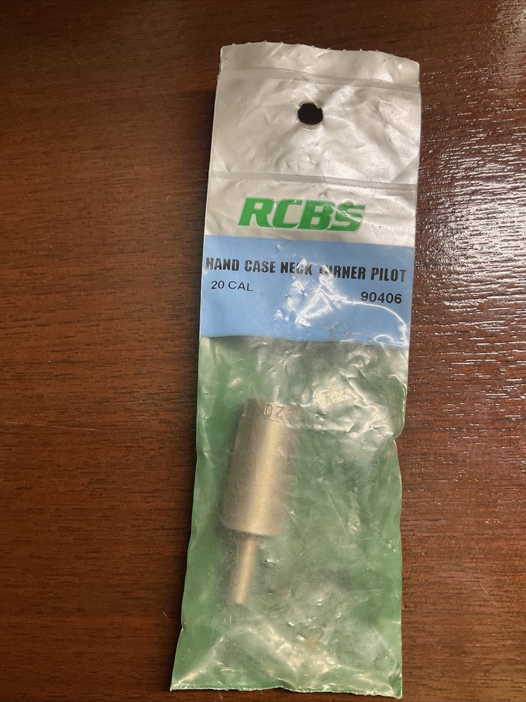 NEW RCBS ReLoading 20 Caliber Hand Case Neck Turner Pilot 90406